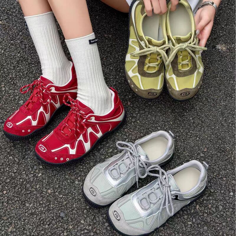 2026 New Fashion Casual Sports Shoes Lightweight Running Shoes Hollow Breathable Versatile Mango-Toe Dad Shoes Trendy 2026 New Fashion Casual Sports Shoes Lightweight Running Shoes Hollow Breathable Versatile Mango-Toe Dad Shoes Trendy