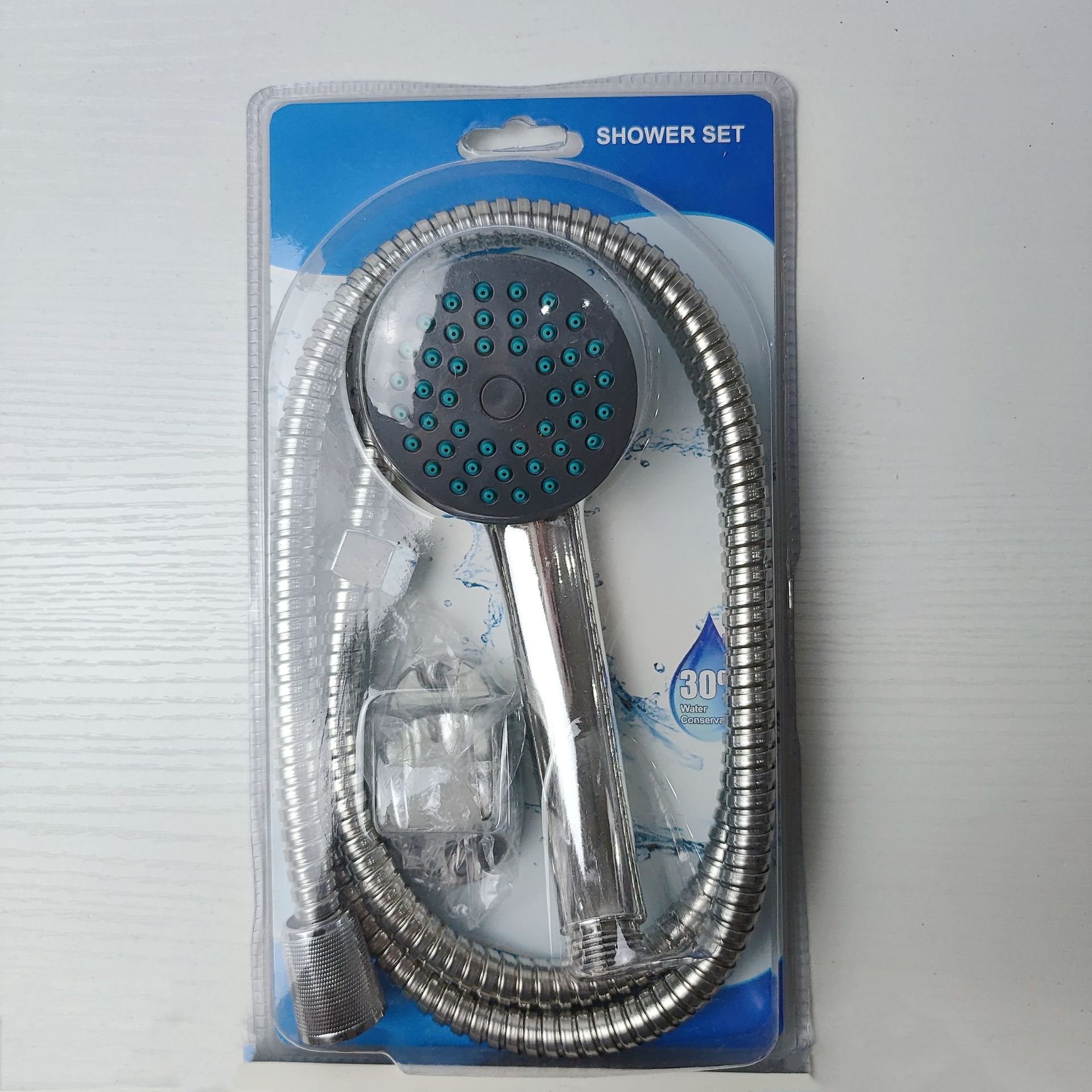 Comercio exterior al por mayor pequeño conjunto de ducha de tres piezas conjunto de ducha de tubo de ducha base conjunto de ducha