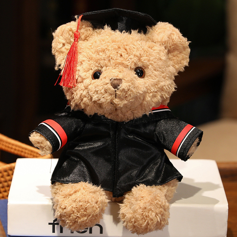 Doctor de dibujos animados sombrero Teddy Bear muñeca juguetes de peluche uniformes de licenciatura osos abrazando osos muñecas regalo de graduación