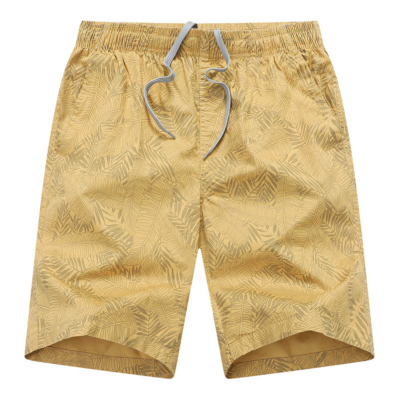 Cross-Border Cotton Loose Shorts for Men, Thin Plus-Size Beach Shorts, Youth Workwear Five-Point Shorts Wholesale