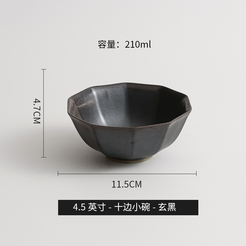 Tacos de arroz de cerámica japonesa retro Tacos de arroz