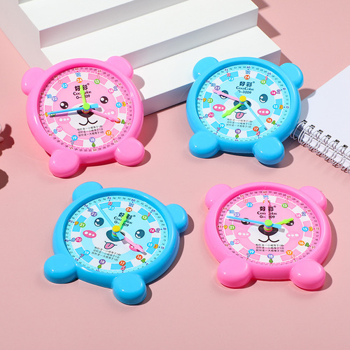 Clock Model Mathematical Clock Learning Tool for Students in Grades 1-3 Kindergarten Cartoon Clock Model