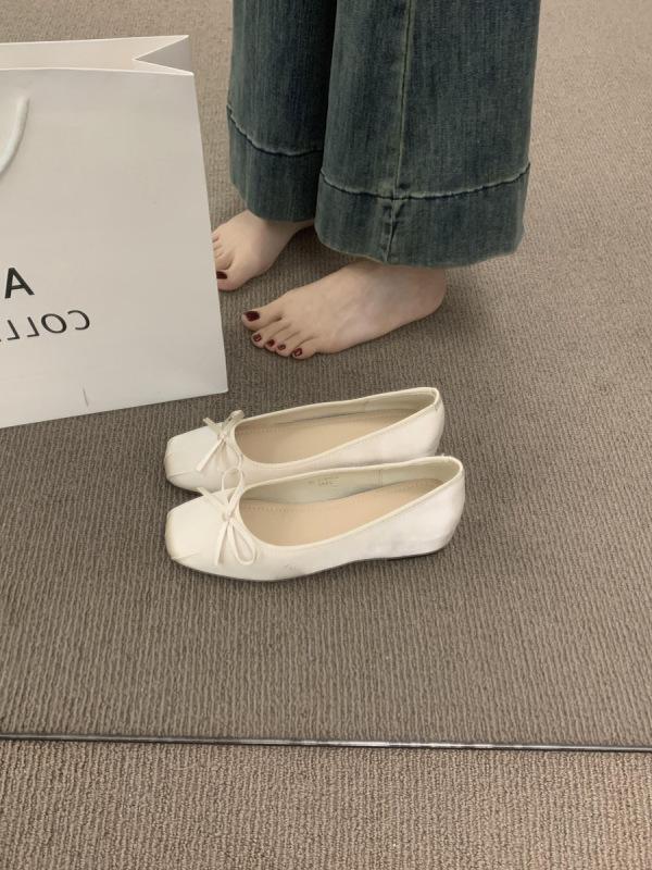 スカート付きフレンチスタイル、フェアリースタイル、インナー高さアップバレエシューズ、多用途で疲れにくい、優しいイブニングシューズ、女性用の美しいシングルシューズ|undefined