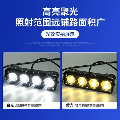 Strong Light with Lens, Suitable for | Motorcycle headlights, headlights