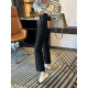 Straight legs! Great version ~ four-sided baguette jeans spring 2024 high waist straight pants G011201
