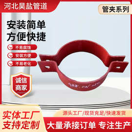 管夹四螺栓管夹管卡金属双管道配件多规格供应防腐蚀管夹