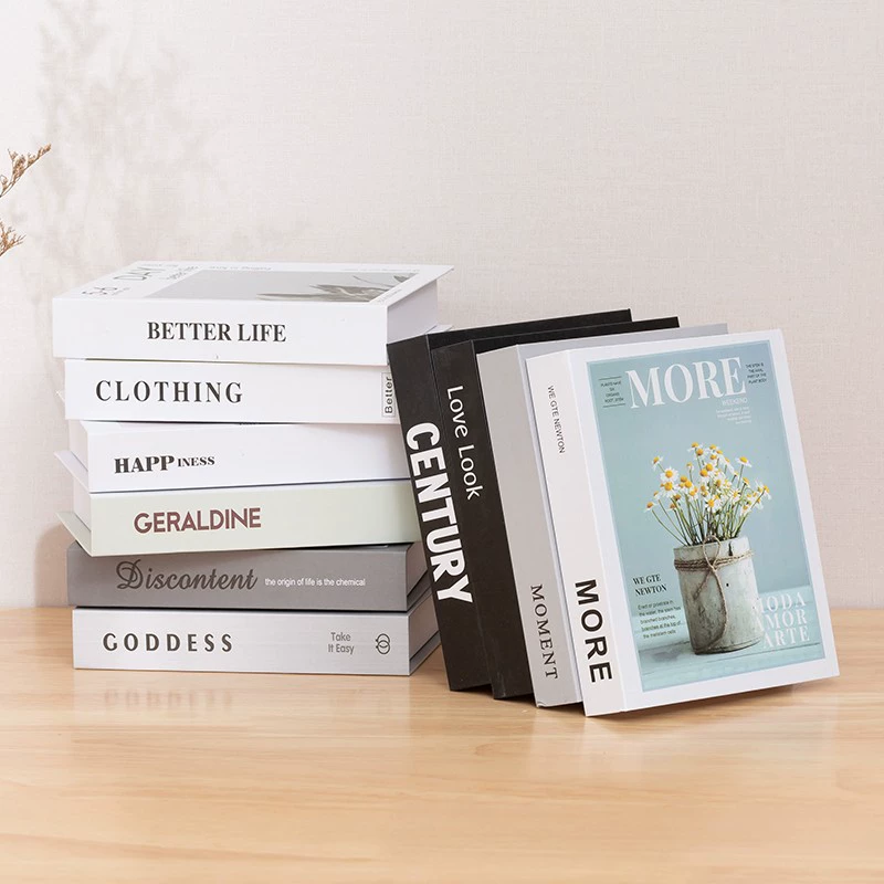 Скандинавский простой стиль фальшивой книги модель Studycop магазин имитационная книжка гостиная офис книжный шкаф креативное оформление книжная лента