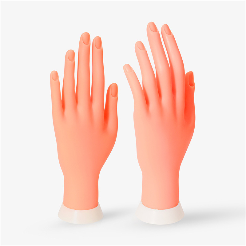 Nail art practice fake hand model simulation hand display model fingers can be bent activity positioning can be inserted into the nail piece Nail art practice fake hand model simulation hand display model fingers can be bent activity positioning can be inserted into the nail piece