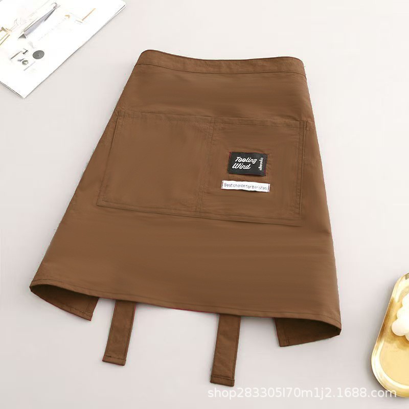 Delantal anti-salpicaduras de cintura de medio cuerpo de moda cocina hogar cocina ropa de trabajo para hombres y mujeres