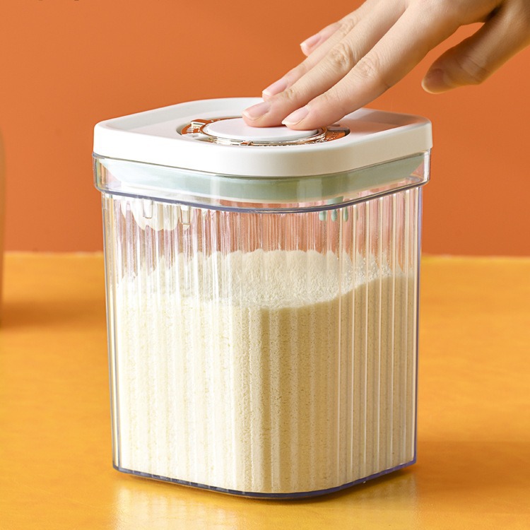 密封缶収納ボックス保存缶食品真空遮光防湿シリコーン粉乳穀物大容量粉乳缶