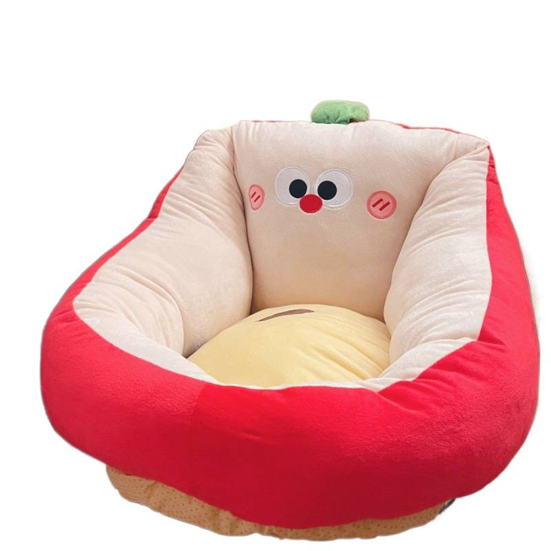 Caricatura perezosa pequeño sofá tatami dormitorio de niñas buenas cosas junto a la cama de los niños en el suelo adorable cojín de lectura