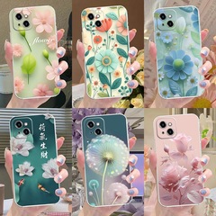 花はリンゴ13携帯ケース小清新14promax透明12シリコンゴム15新中国式iphone11を適用する