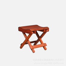 红花梨折叠凳便携小马扎凳户外迷你简约钓鱼凳外出携带实木板凳