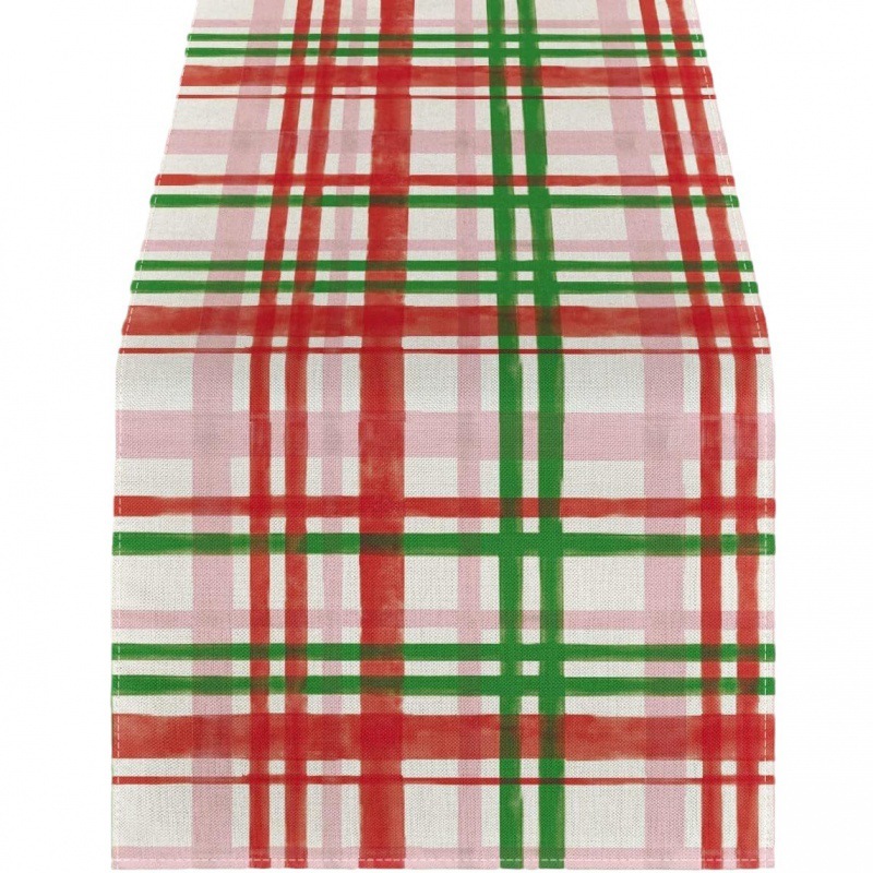 New innovative Christmas snowflake decoration table runner linen durable and strong table cloth anti fouling cross border dedicated table cloth_voghion.com