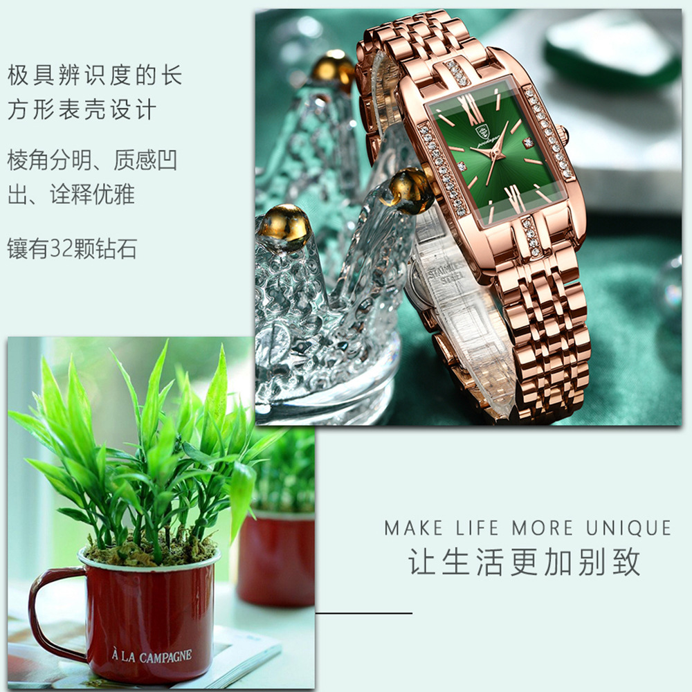 Poedagar Brand 365 New Women's Watch Waterproof Fashion Quartz Watch Tiktok Live Sale