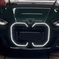 Подходит для BMW 4 серии i4 G22 G26 2021-2025 годов выпуска, модифицированная решетка радиатора M-класса, светящаяся решетка, замена решетки
