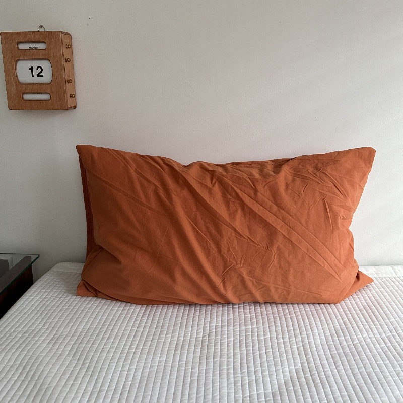 Ins風単品純綿枕カバー格子純色と封筒式枕カバー48*74単品枕芯内胆カバー