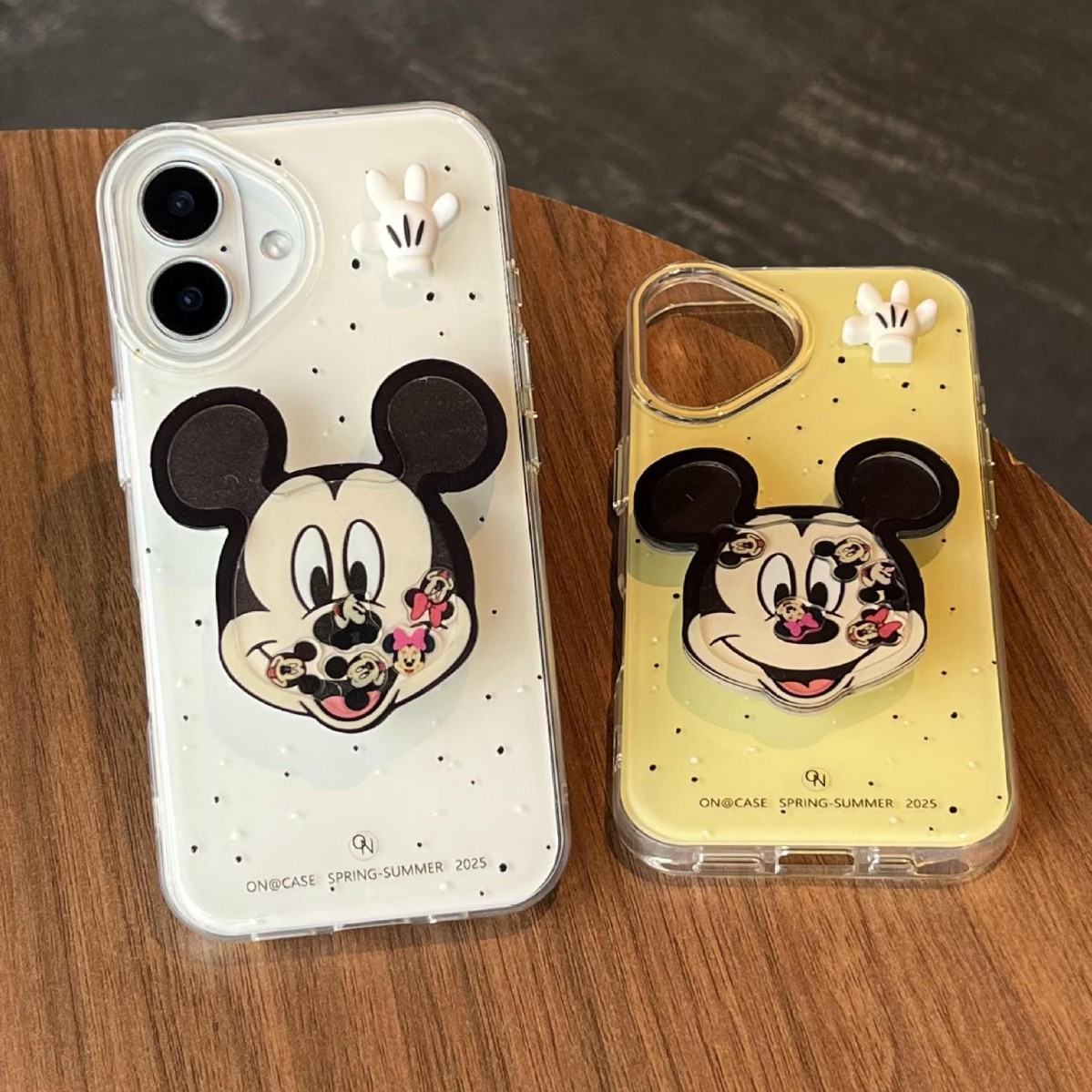 Nuevo soporte de dibujos animados de lunares ins mecedora para iphone15 Apple 13/14 funda para teléfono móvil 16ProMax