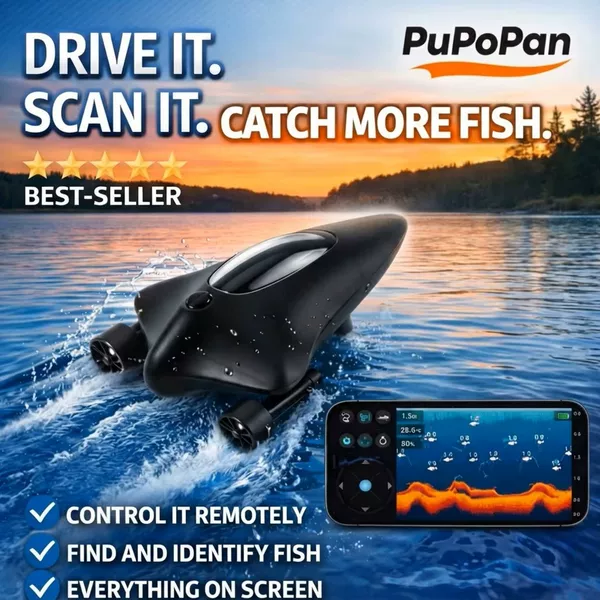 2026 New Smart Sonar Fish Finder Visual High-Definition Fish Radar Remote Control Boat App Cross-Border Wholesale