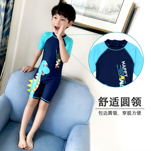 Children's swimsuits for boys and girls, medium and large children, long and short sleeves, beach sun protection, fashionable baby swimsuits
