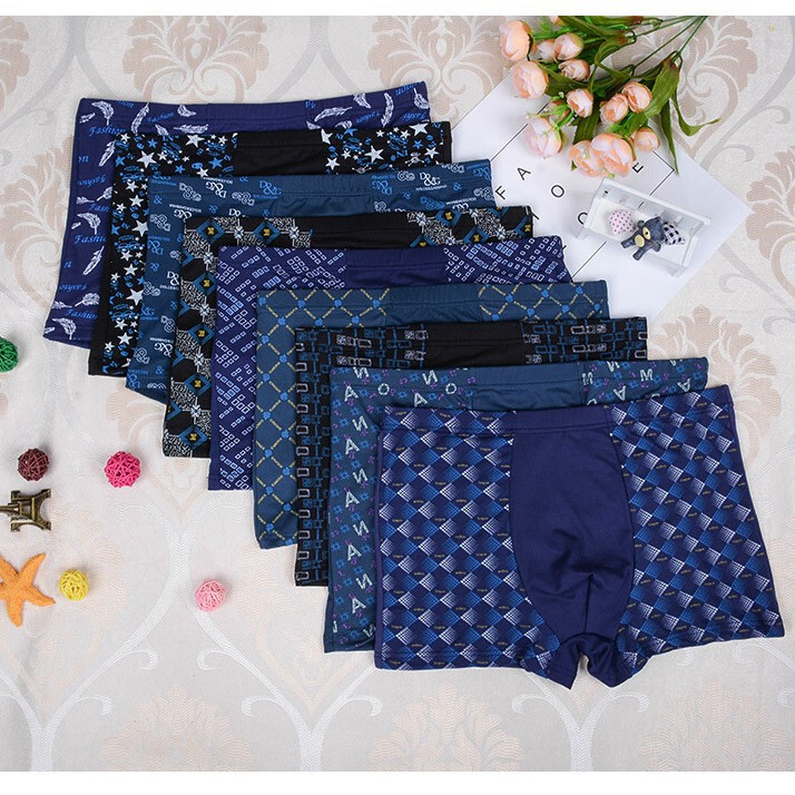 Hot selling boxer underwear wholesale cheap milk silk printing men's underwear men's source manufacturers