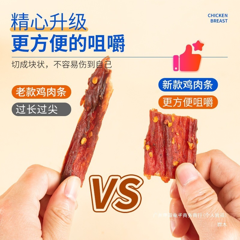 风干鸡肉干肉条减边角料散装500g代餐解馋饱腹耐嚼即食休闲零食|undefined