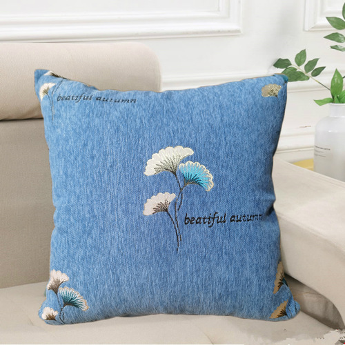 Simple square 450 thick chenille sofa pillow cushion cover removable and washable without core chair lumbar pillow
