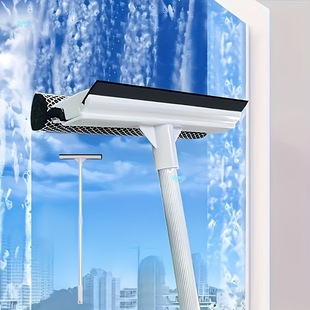 Long Handle Squeegee Wiper Tool 2 in 1 Long Handle Glass Cross-Border