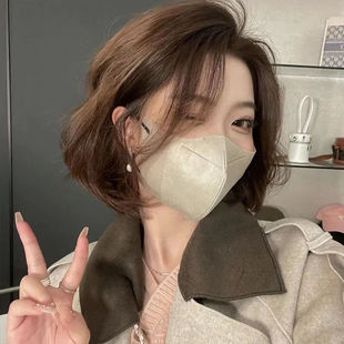 Adult Ins High-Value 3D Stereo Mask Japanese Cream Preppy Style White Independent Packaging Mask Makes the Face Smaller