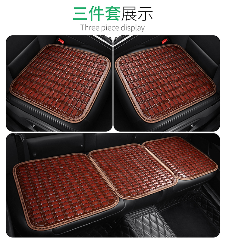 Car Seat Cushion Summer Cooling Cushion Single Piece Breathable Bamboo Four-season Universal Truck Seat Cover Ventilated Mat Car Cushion