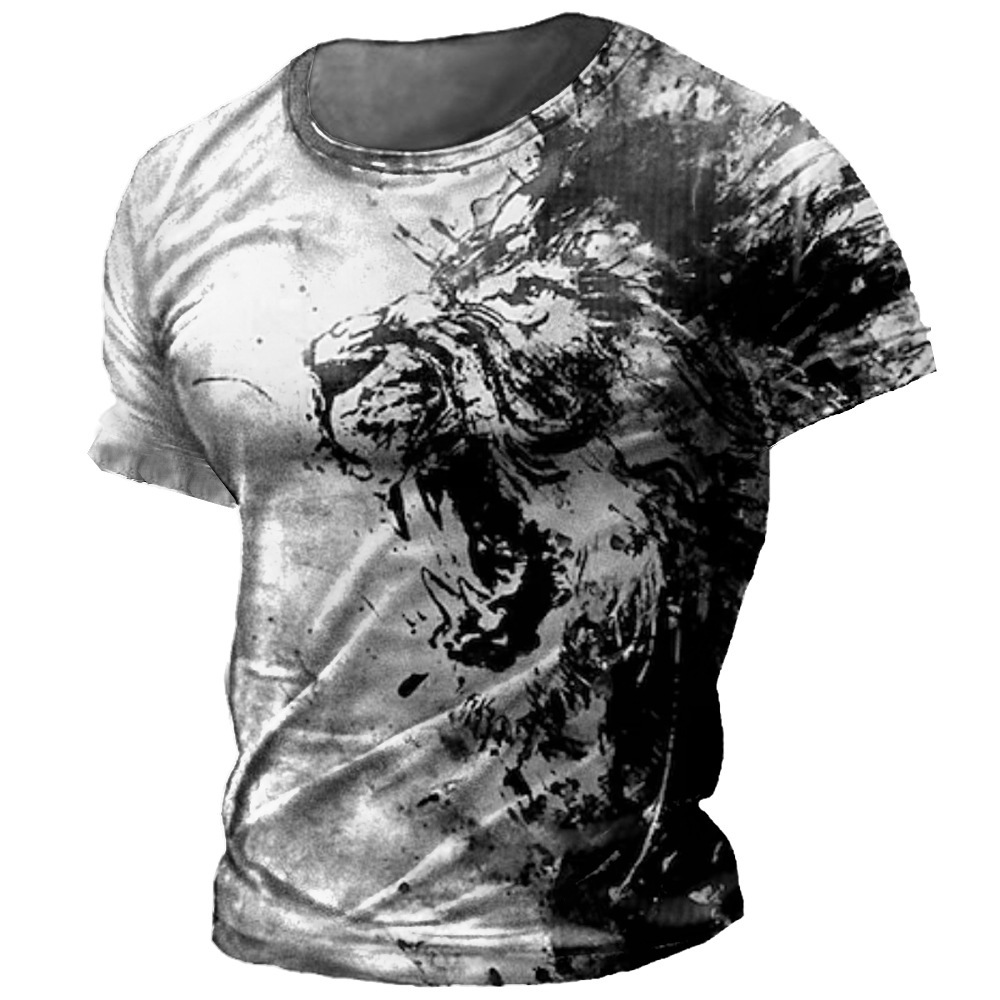 Origen Fabricante Street Trend Camisetas transfronterizas Hombres y mujeres Parejas Verano Casual Estilo deportivo suelto Impresión 3D Manga corta
