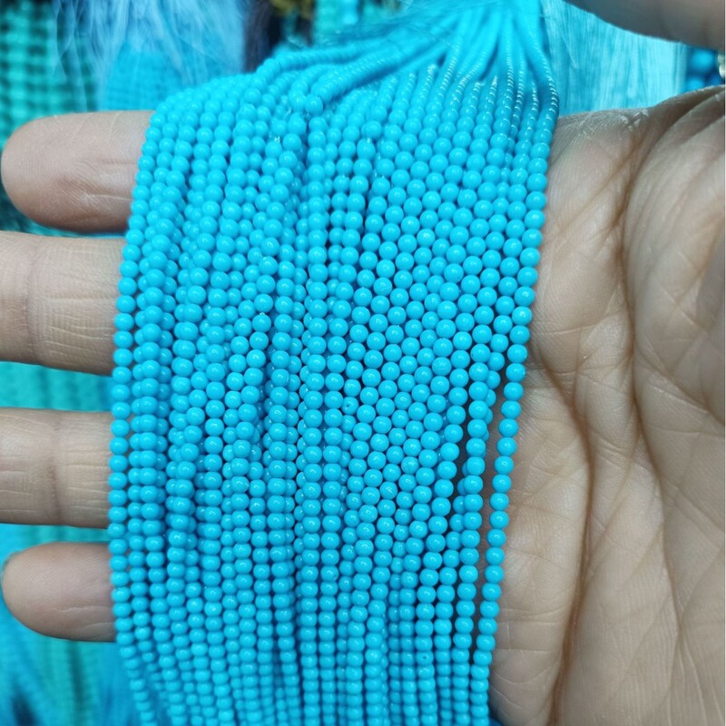 Turquoise loose beads wholesale natural turquoise optimized mongolian pine white blue semi-finished beads jewelry accessories generation hair