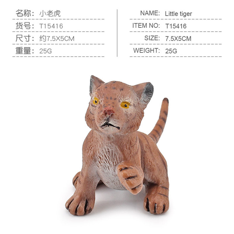 Transfronterizo de exportación mini modelo animal de simulación oso pardo cola blanca ciervo canguro Kaola ardilla decoración juguete