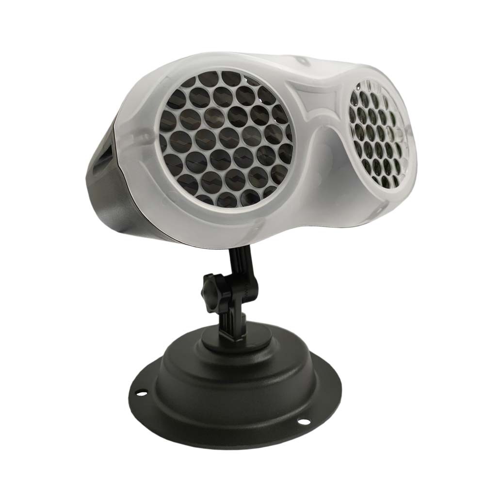 圣誕暴風雪雙筒遙控戶外草坪燈跨境歐美裝飾投影菲林圖案雪花燈