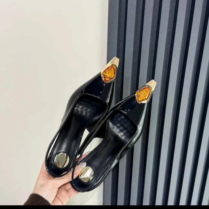 Demi-season fashionable universal high heels pointed-toe stiletto…