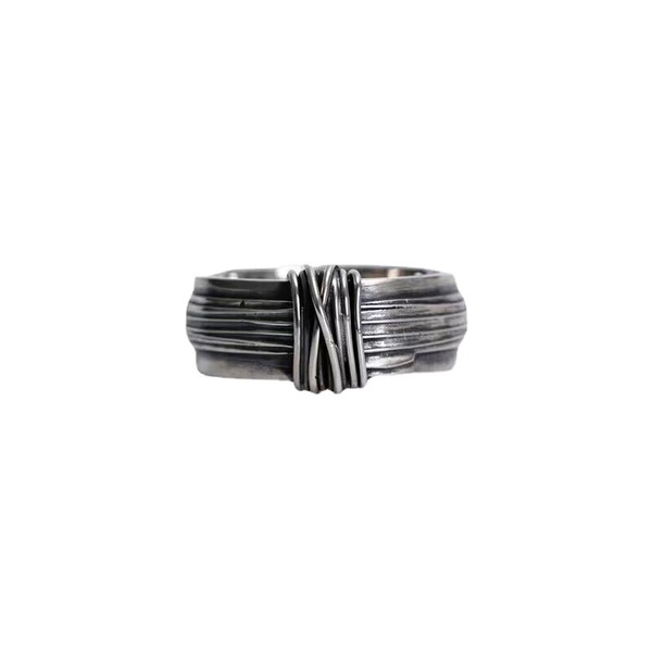 Brand retro matte fashionable ring handmade
