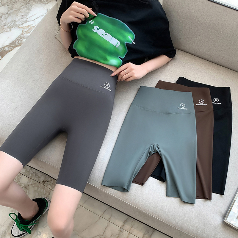 Five Points Shark Pants Women's Outer Riding Base Shorts Summer Thin Black High Waist Tight Barbie Yoga Pants