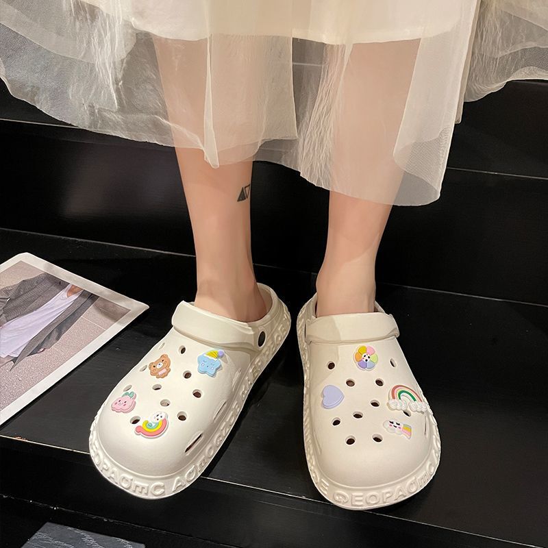 2026 Summer New Style Women's Casual Home Non-Slip Soft-Soled Clogs with a Closed Toe, Suitable for Outdoor Wear