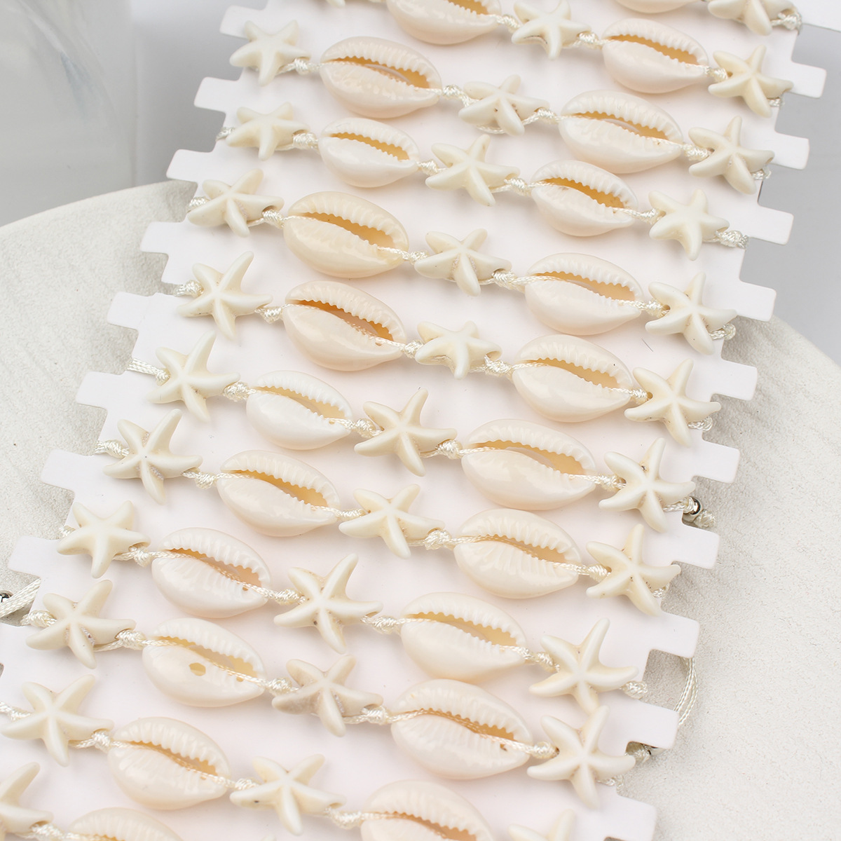 56g Weight Drawstring Bracelets Classification Polyester Chain Material Cord String Chain Type 1 Set Quantity Holiday, Beach Occasion cord Material Geometric Pattern All Seasons Season Women's Gender Marine Style, Beach Style Marine Style Beach Geometric Cord Cord String String Bracelets Wholesale 1