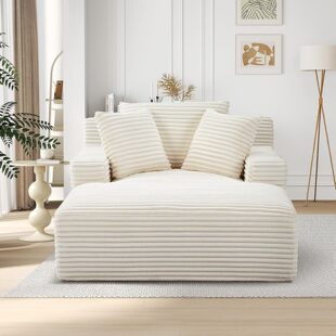 Cross-Border Amazon Customized Oversized Corduroy Upholstered Sponge Recliner Sofa Living Room Bedroom Apartment