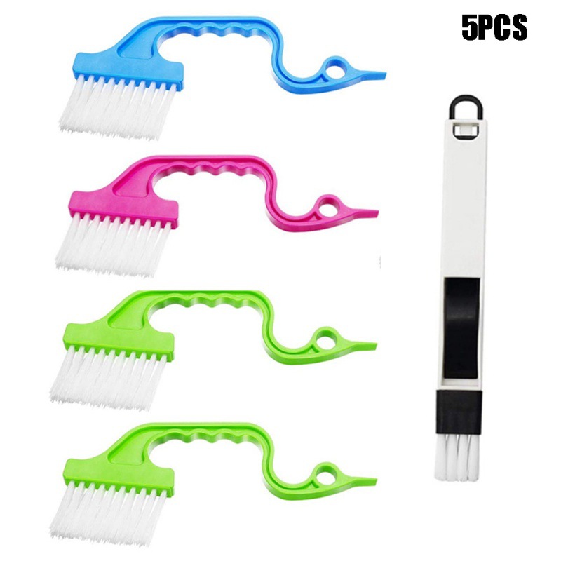 5件套手持隙清洁工具窗户清洁刷防尘盘清洁刷,清洁刷工具