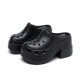 Summer New High-grade Touching Fish Hole Shoes Women's Height-increasing Thick Sole Fashionable Outer Wear Thick Heel Sandals and Slippers Spot Hair