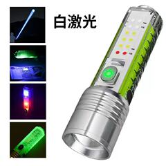 国境を越えた新型LED懐中電灯TypeC充電屋外緊急携帯ミニ強光遠射ズーム小懐中電灯