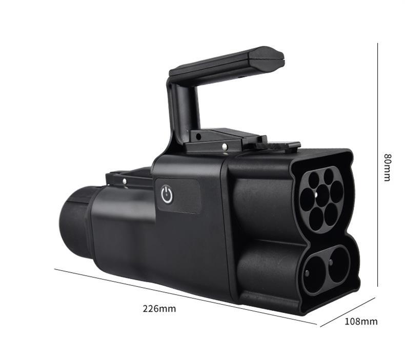 Charging adapter for cross-border use, converting DC European standard to Japanese standard CCS2 to CHA adapter