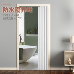 Indoor Folding Doors for Home Use, Open Kitchen Partition Doors, Manufacturer Supply, Store Balcony Foldable Sliding Doors