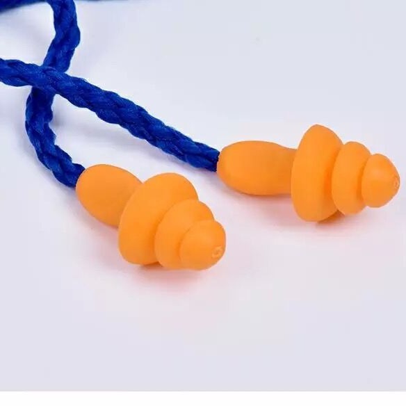 防噪音隔音降噪耳塞1279圣诞树型带线硅胶男女士睡眠工作子弹耳塞