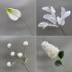 Wedding simulation floral art white flower rose money leaf wedding background wall flower arrangement ceiling decoration fake flower