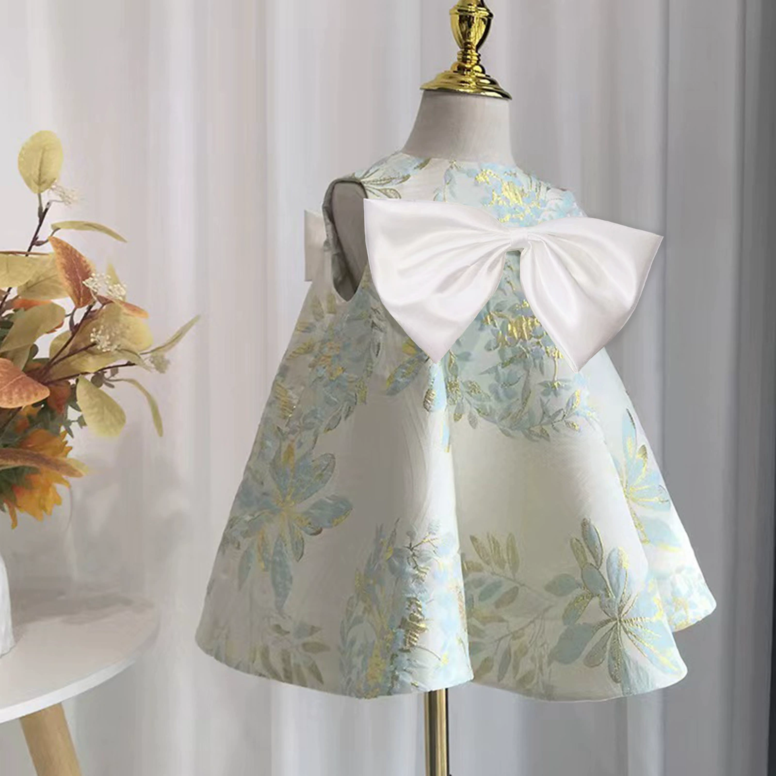 Evening dress with bow girl's, Korean style
