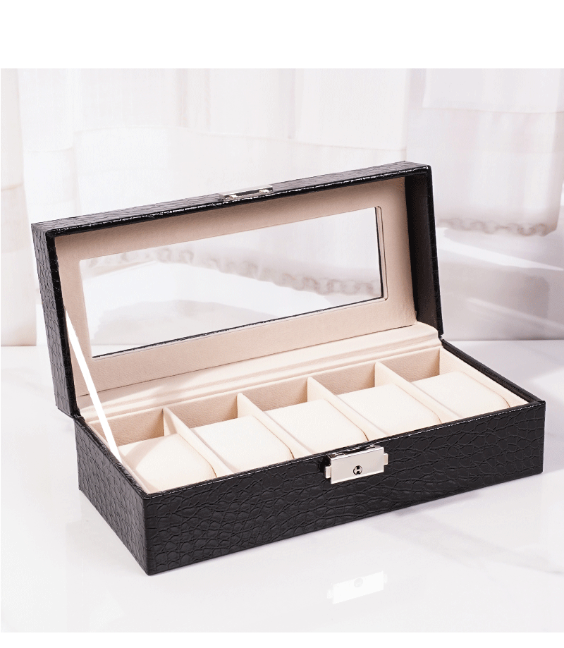 악어 무늬 블랙 5자리