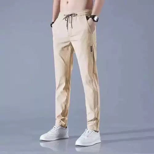 Erkaklar uchun chegaralararo tashqi savdo muz ipak shimlari, tez quriydigan qisqa shimlar, koreyscha uslub, zamonaviy, keng, sportga mos, ingichka, kundalik uzun shimlar